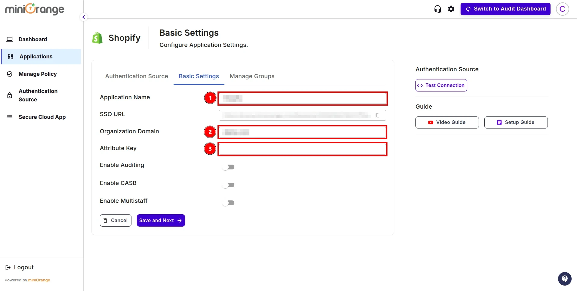 Shopify Non-Plus Admin SSO with your Identity Provider- attribute key