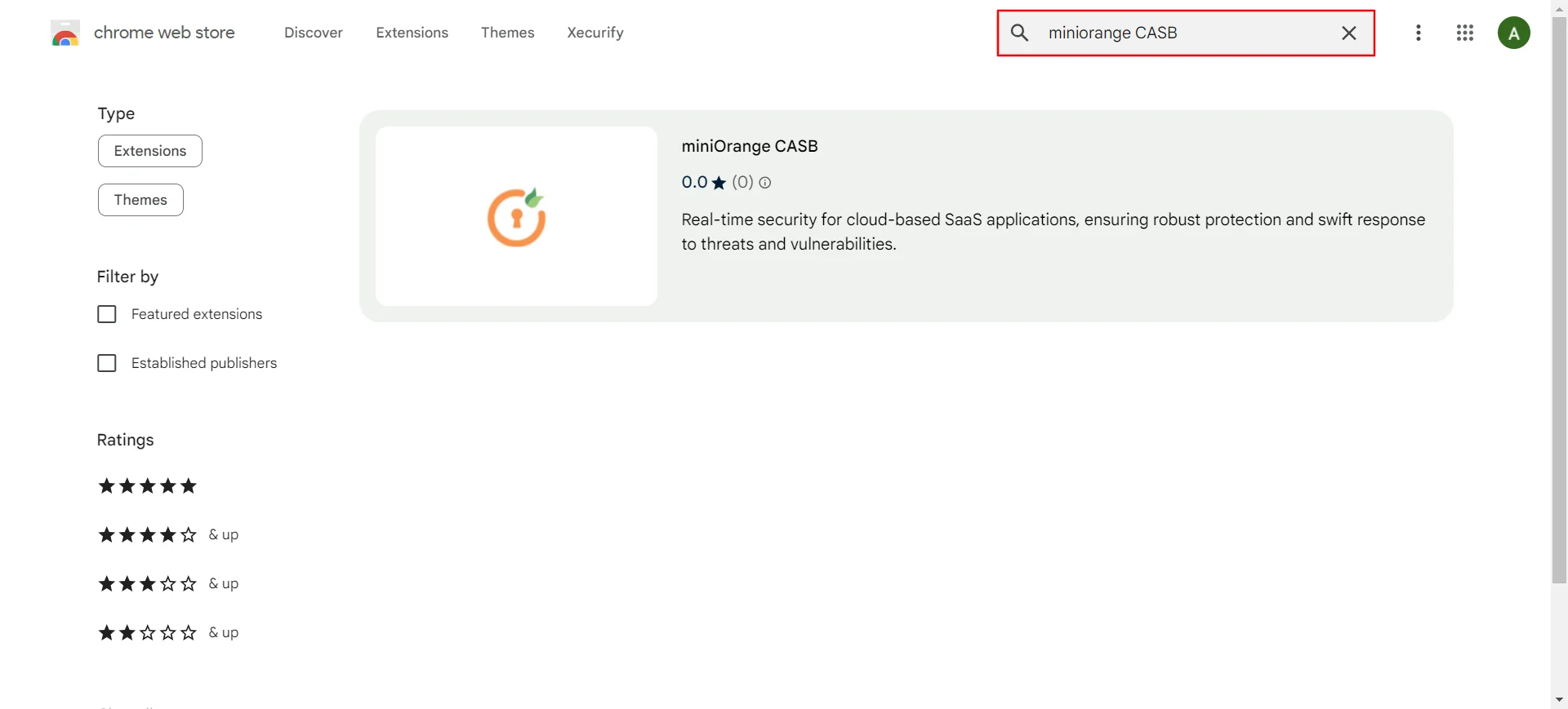 CASB manage chrome extension