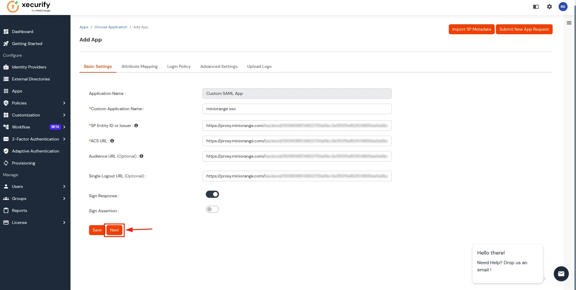 Google workspace with your Identity Provider- click next