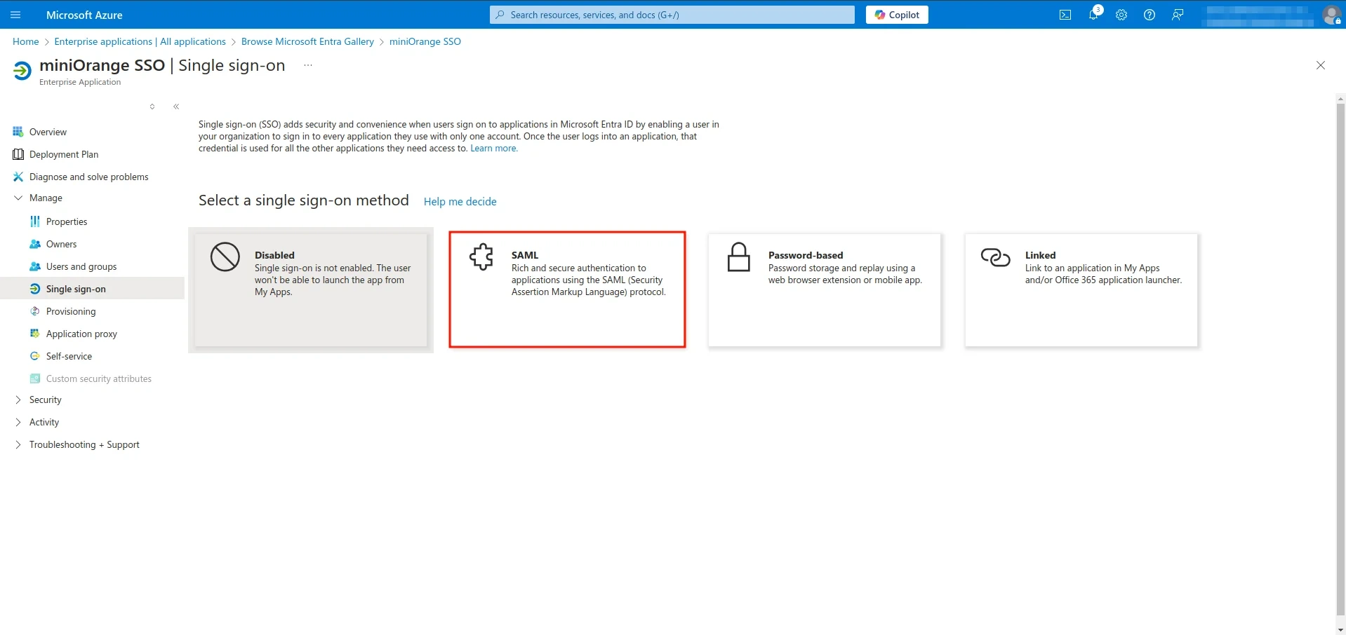 Shopify Non-Plus Admin SSO with Microsoft Entra ID- click saml | shopify basic saml configuration