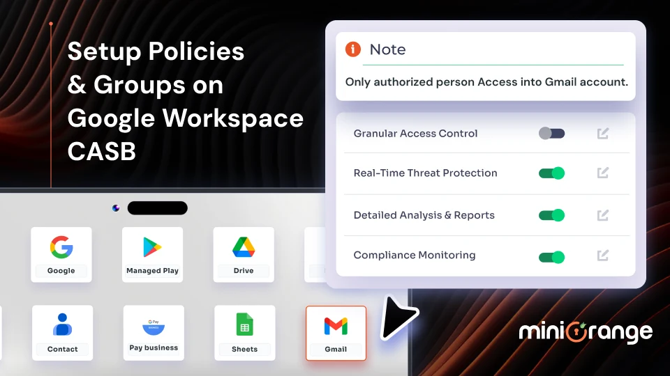 Setup Policies & Groups on Google Workspace CASB