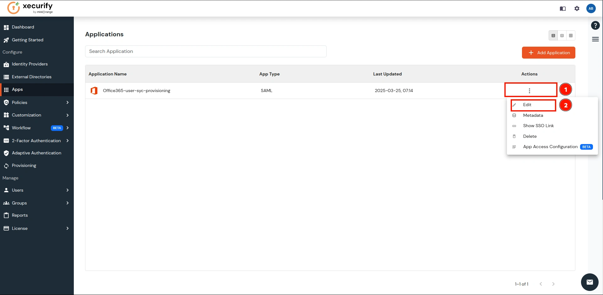 ecure Microsoft Office365 using CASB- Configure Authentication Source