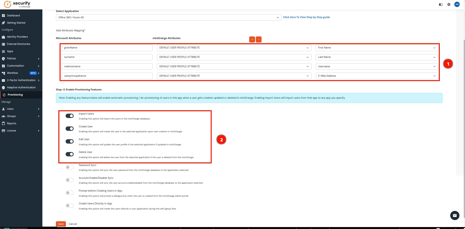 ecure Microsoft Office365 using CASB- assgin group