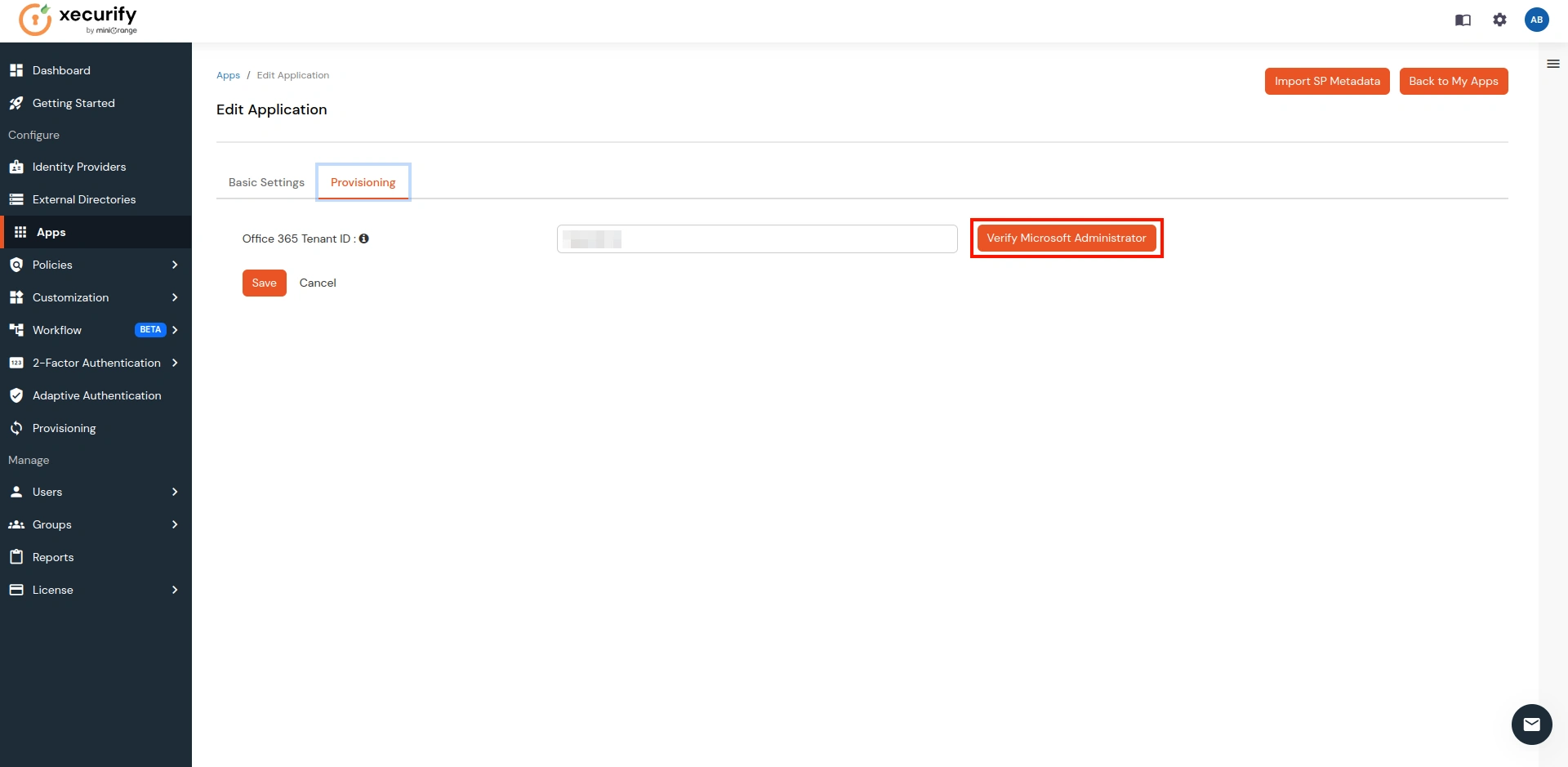 ecure Microsoft Office365 using CASB- click save