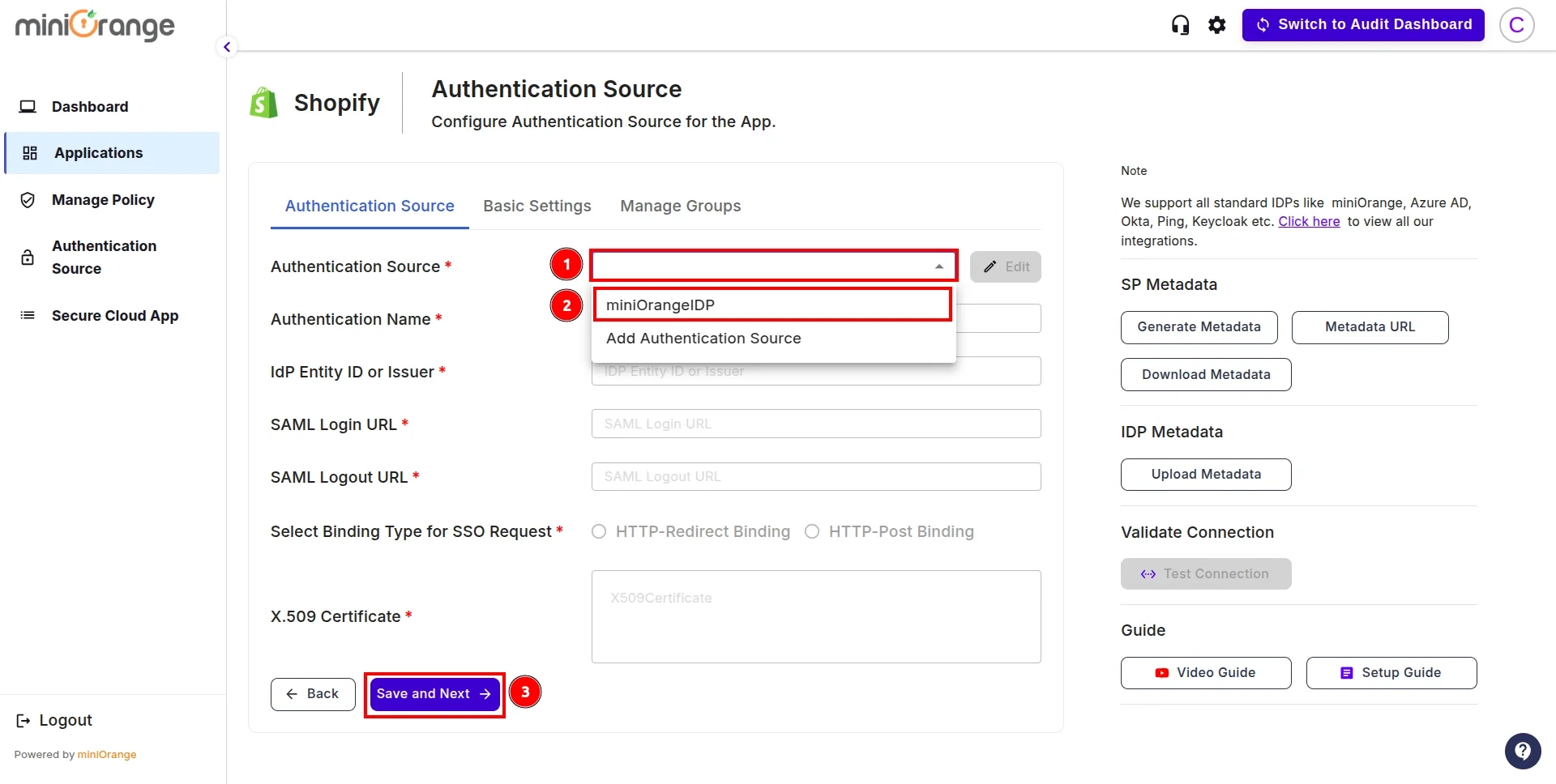 Shopify Non-Plus Admin SSO with your Identity Provider-click save