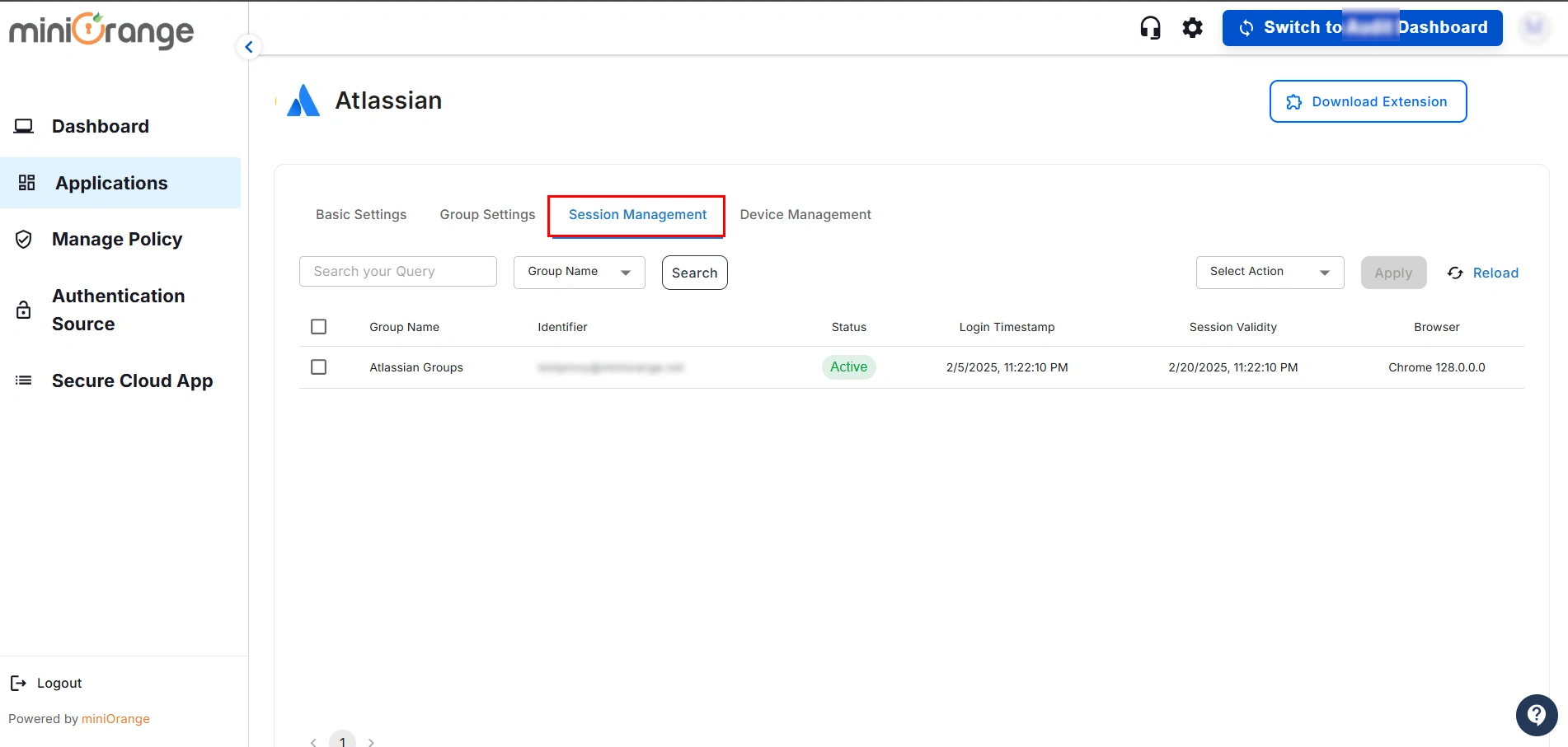 microsoft office365 CASB session management