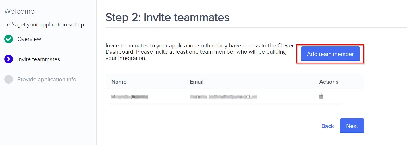 Clever Single Sign On (SSO): Add Team Member