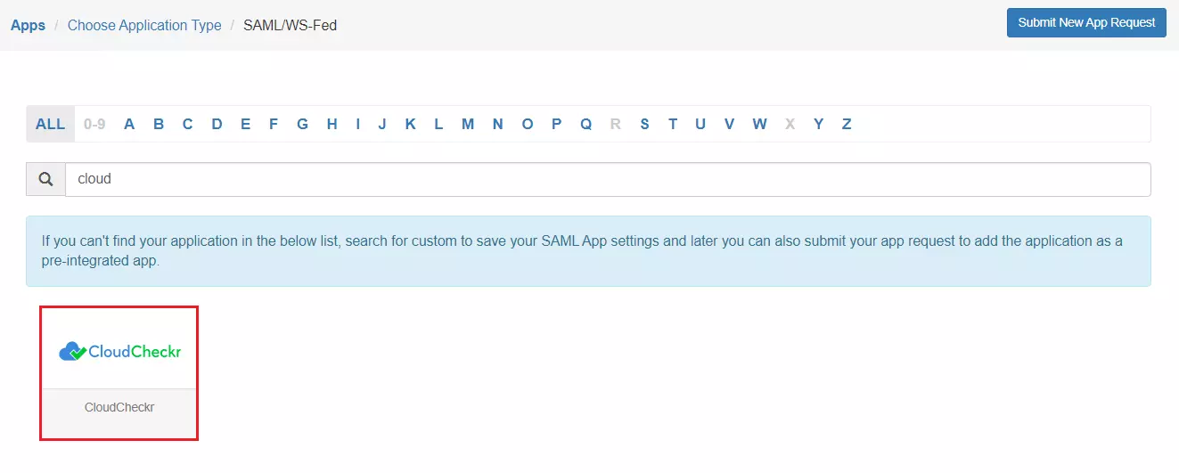 CloudCheckr Single Sign-On (SSO) manage apps