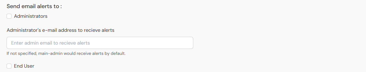 Adaptive Authentication: Send email alerts