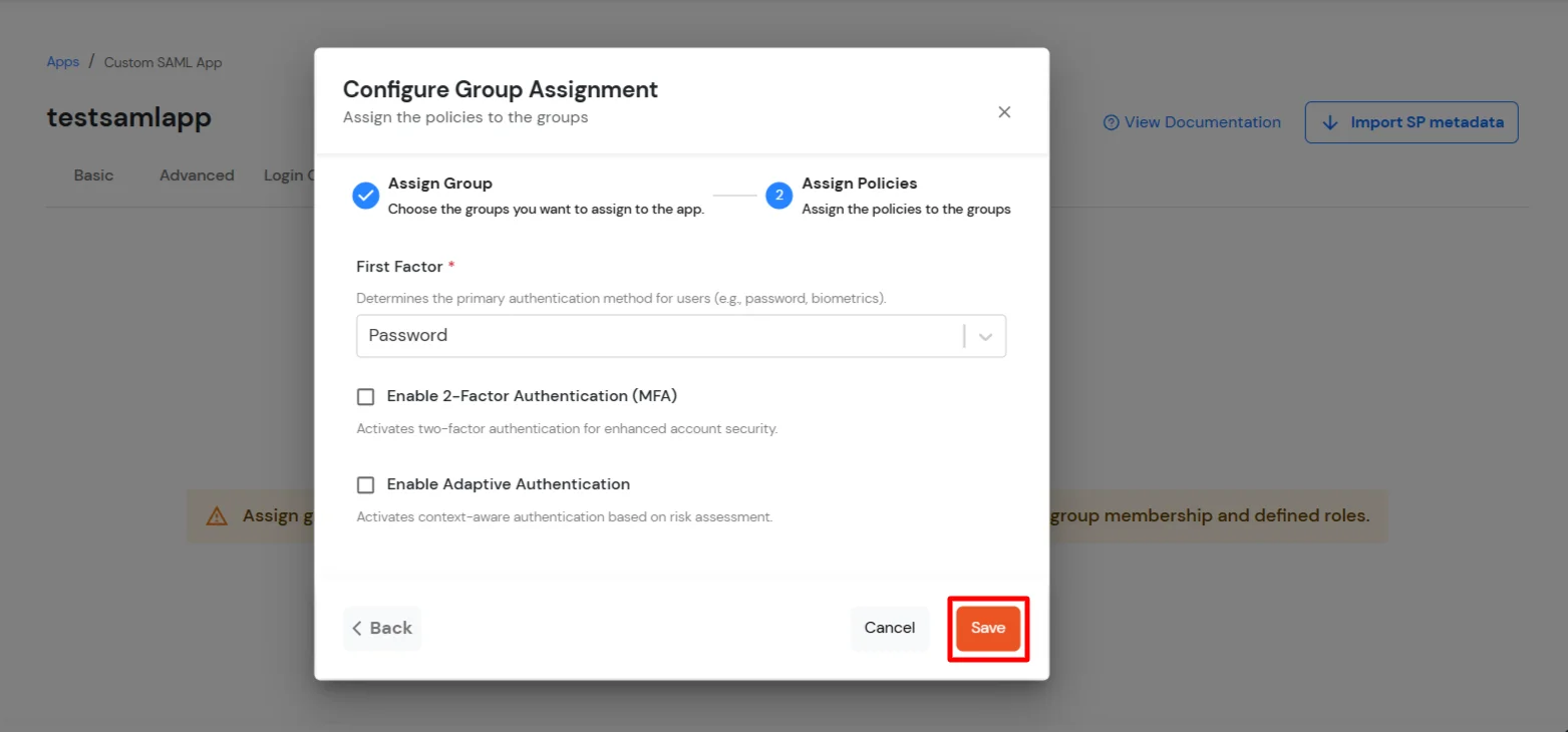 Configure Slack Single Sign-On (sso) Assign the Policise