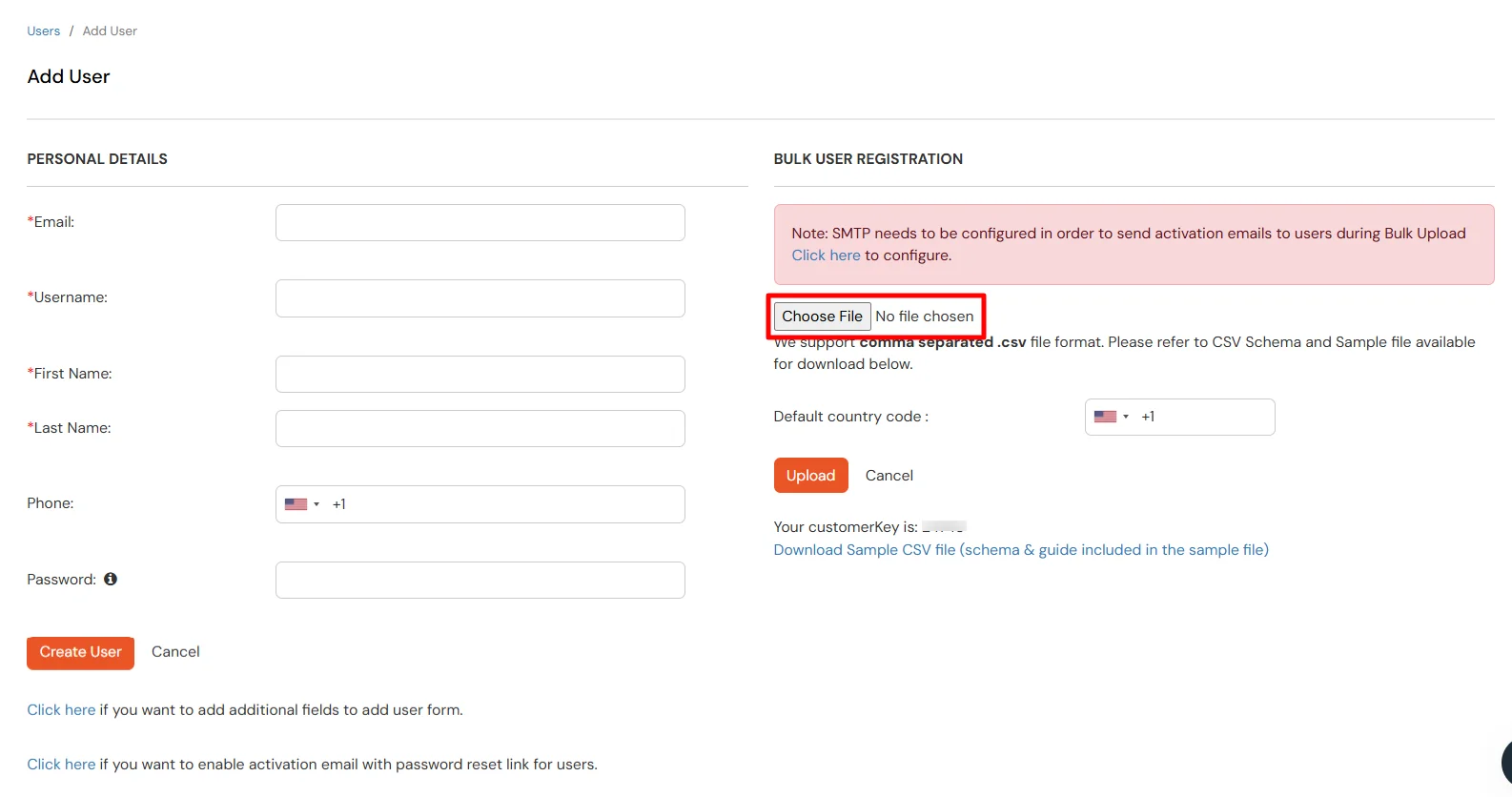 QlikView: Bulk upload user