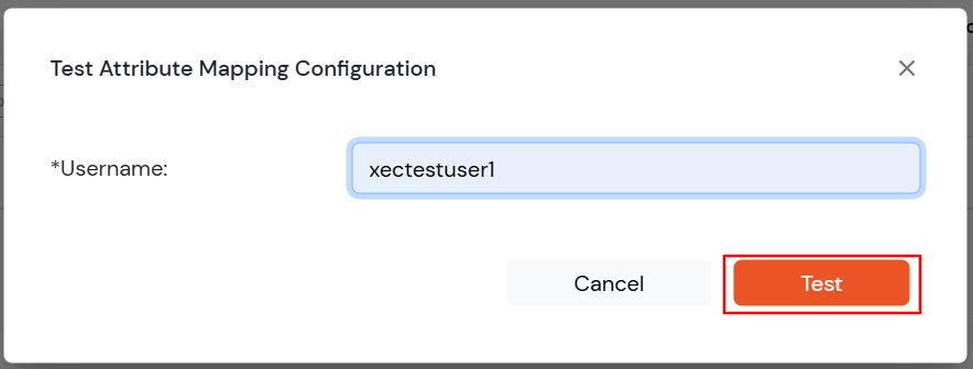 Oracle Siebel CRM 2-factor Authentication: Enter username to test Attribute Mapping configuration