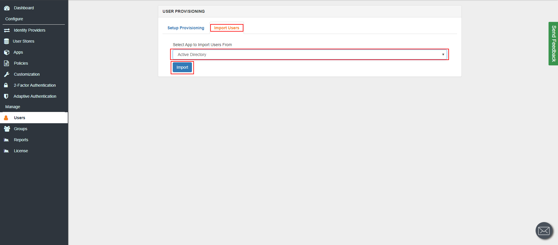 MFA/Two Factor Authentication(2FA) for Parallels Desktop User Sync Import Operation