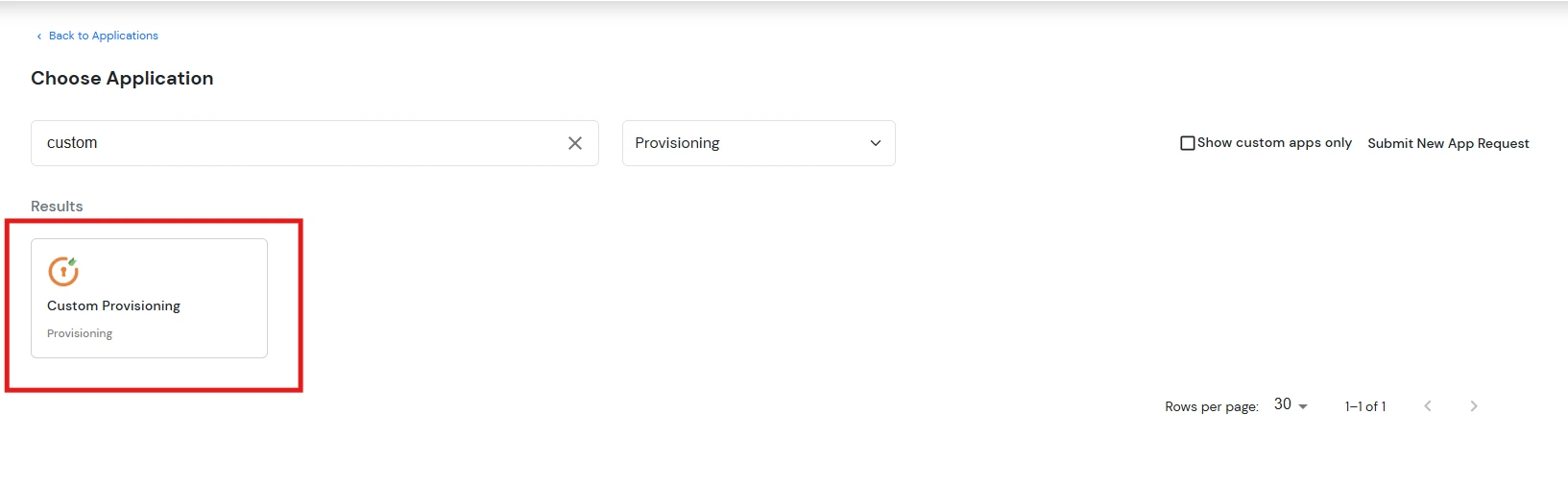 Zendesk: Select Custom Provisioning 