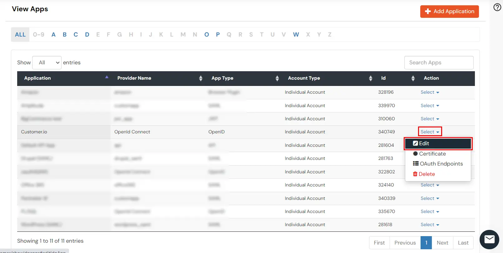 Single Sign-On (sso)for Customer.io edit application