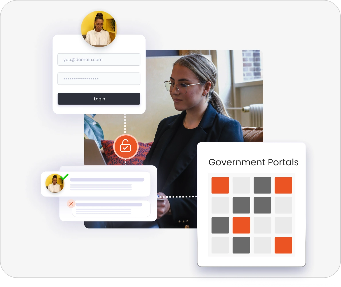 Digital Identity (DID) login-One-Click Login to Government Portals