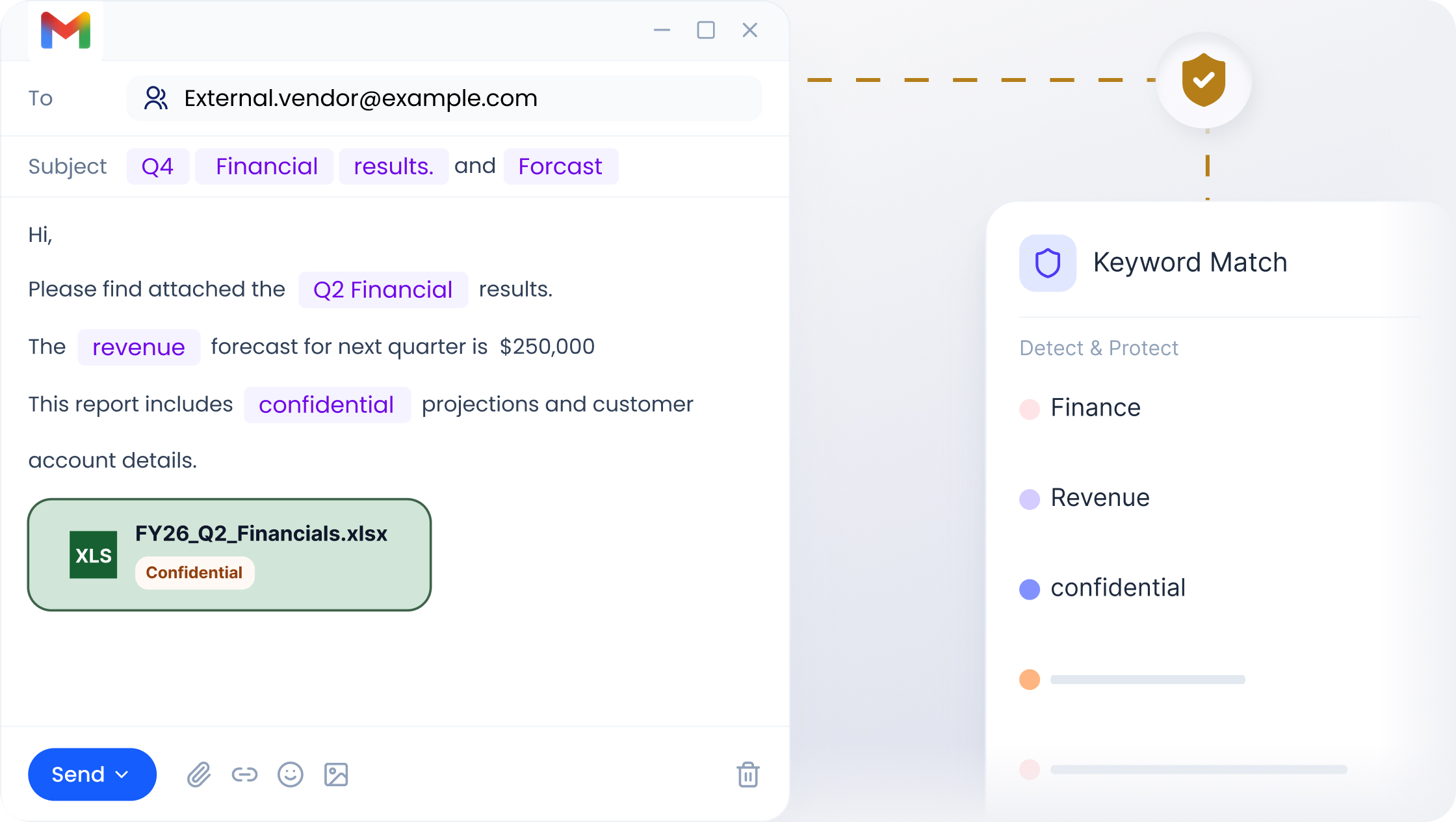 Keyword Matching for Emails