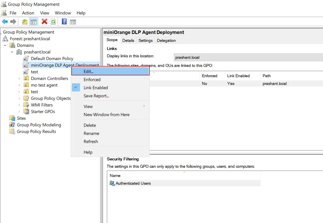 miniOrange DLP compliance and password policy setup | Apply password policy