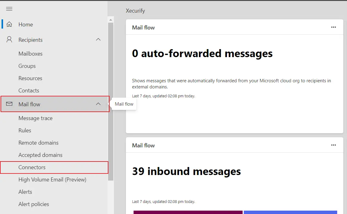miniOrange Email DLP setup with Microsoft Outlook | Navigate to connectors