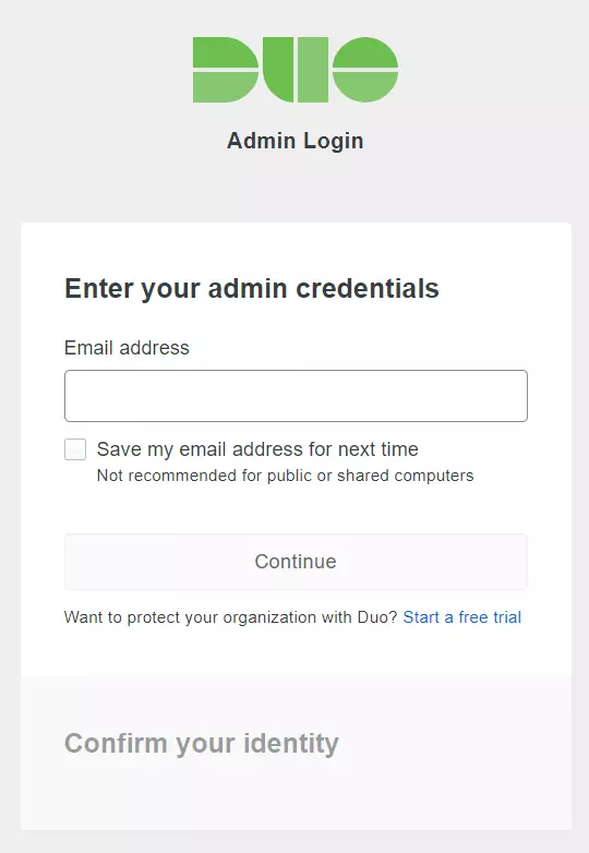 Application | Duo SAML SSO Login
