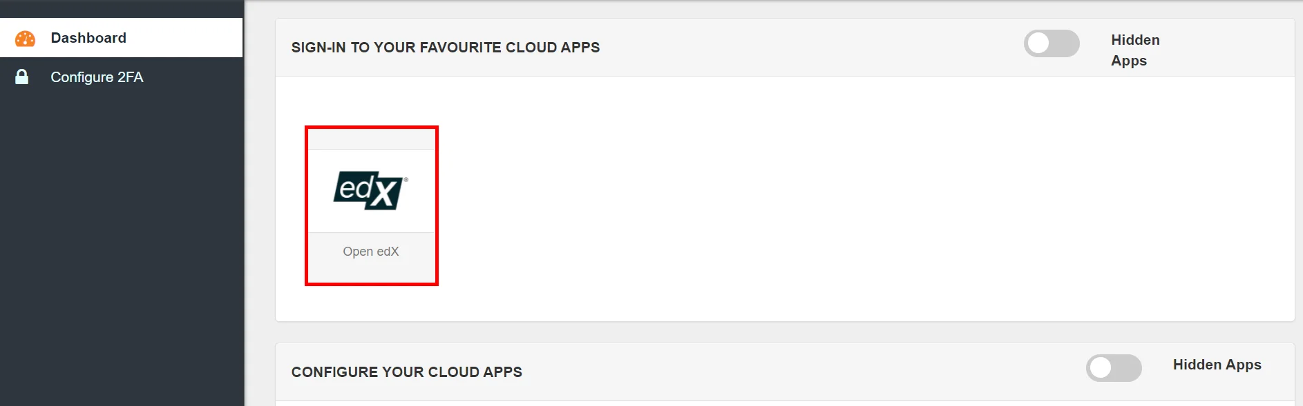 Open edX Single Sign-On (SSO) manage apps