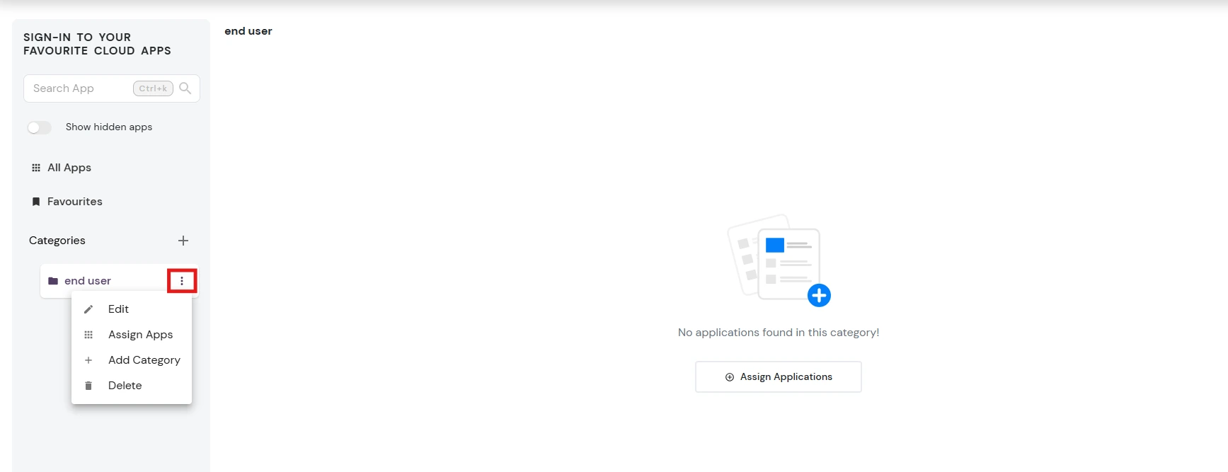miniOrange Identity Platform End User Self-Service Portal: End User Edit