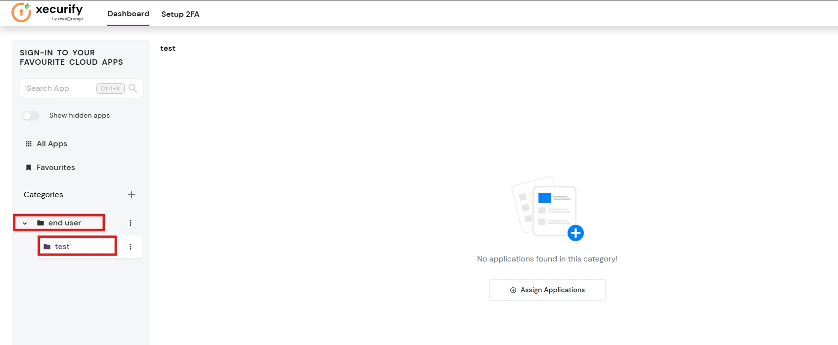 miniOrange Identity Platform End User Self-Service Portal: Parent Child Relationship