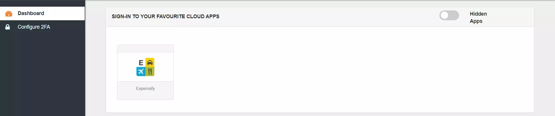 Expensify Single Sign-On (SSO) manage apps