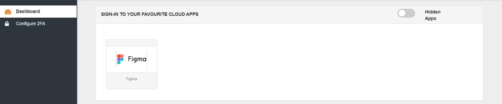 Figma Single Sign-On (SSO) manage apps