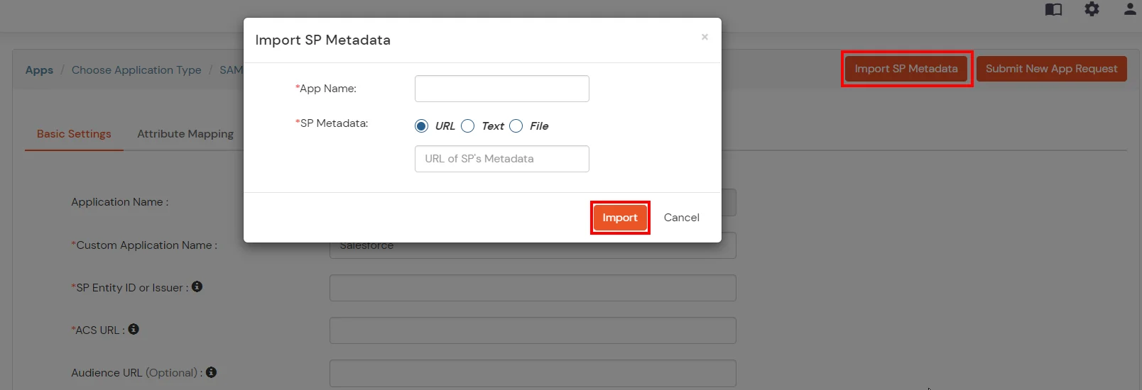Zoho Single Sign-On (SSO) Single Sign-On (SSO): Upload SP Metadata File in miniOrange Dashboard