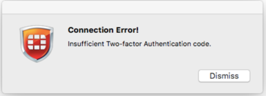 MFA 2FA Multi-Factor / Two-Factor Authentication for Fortinet : Message if Login fails