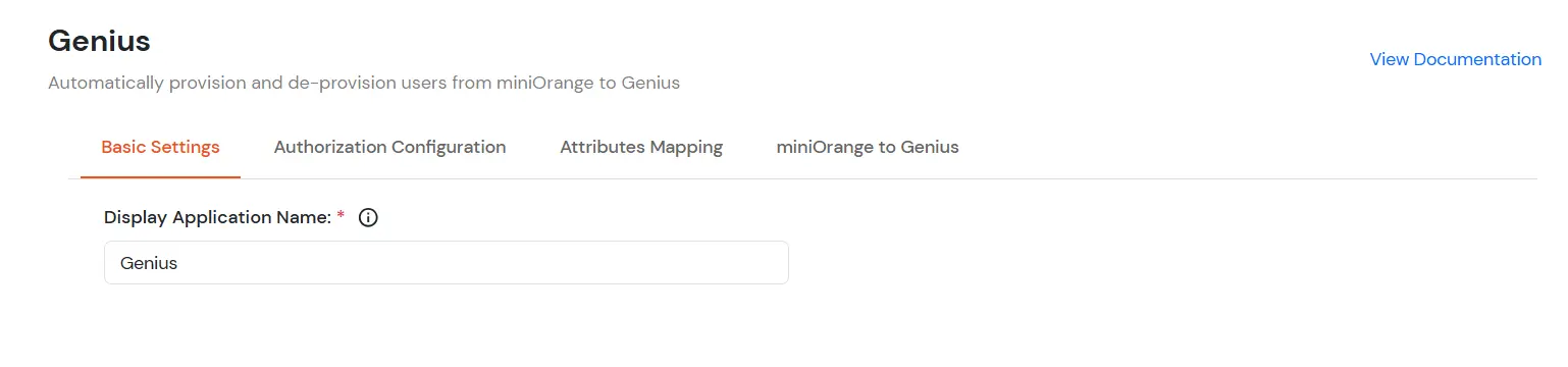 Genius Provisioning