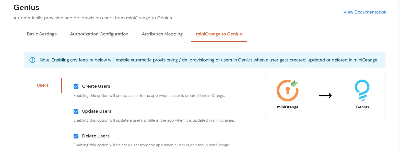 Genius Provisioning
