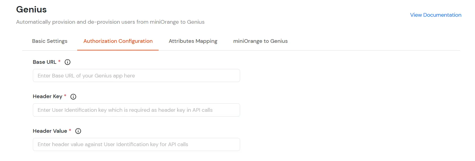 Genius Provisioning