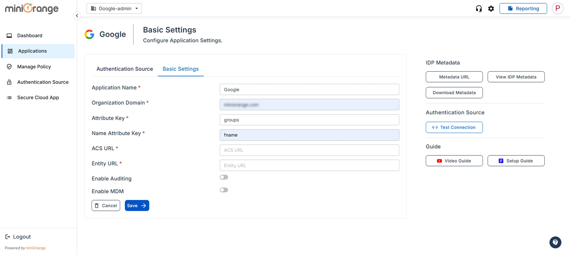 Google workspace with your Identity Provider- create group