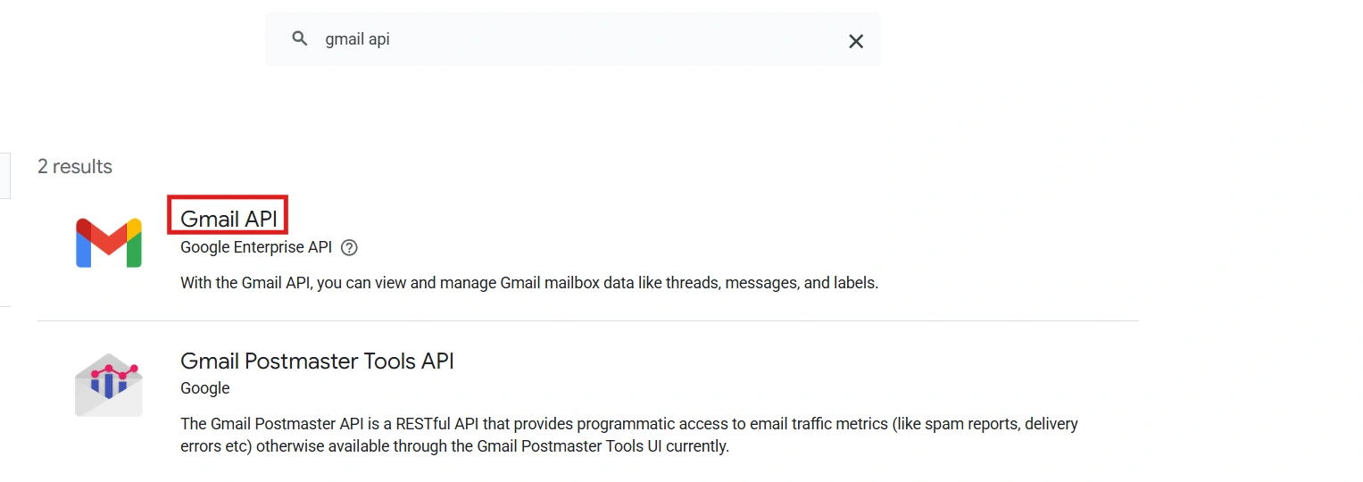 Search Gamil API