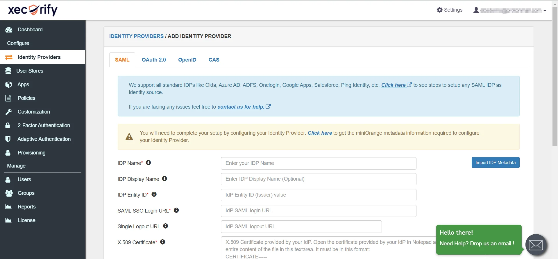 Google Workspace directory integration Adding IDP Information