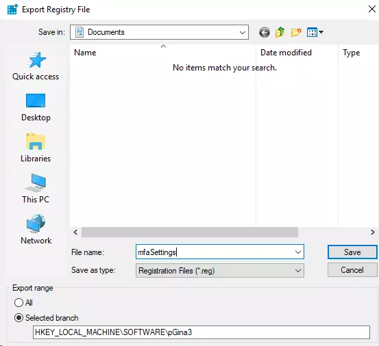 2FA/MFA for Windows Logon and RDP - Windows Credential Provider : Save file as .reg