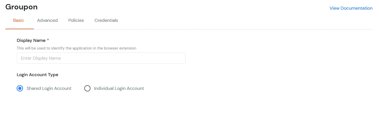 Groupon Single Sign-On (SSO) application name