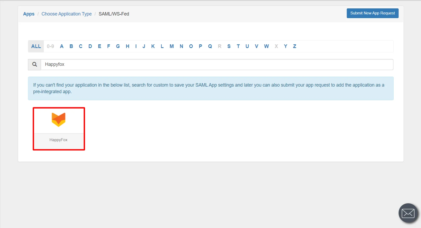 HappyFox Single Sign-On (SSO) manage apps