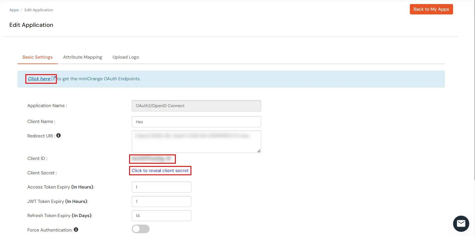 Single Sign-On (sso)for Hex Endpoints