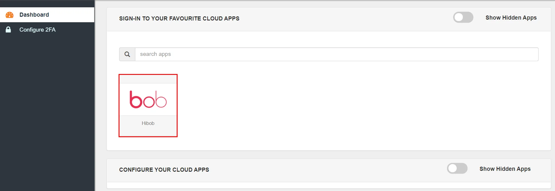 Hibob Single Sign-On (SSO) manage apps