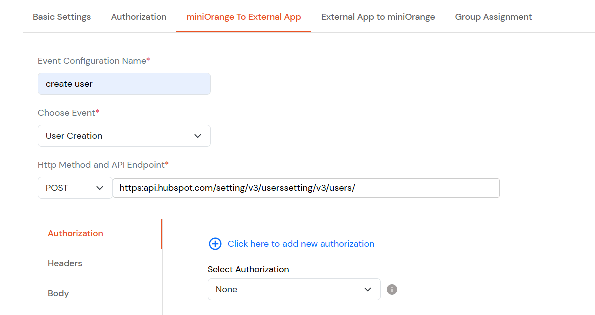 Hubspot Provisioning