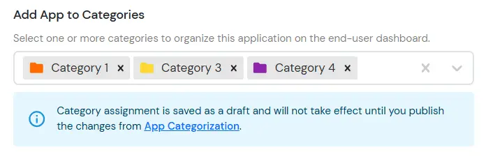 miniOrange Identity Platform Admin Handbook: Add App to Categories