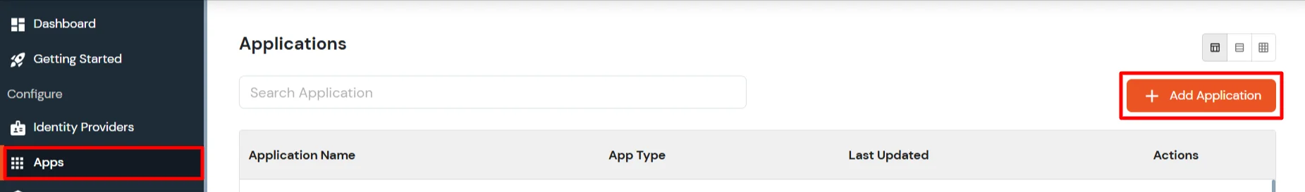 miniOrange Identity Platform Admin Handbook: Add Application