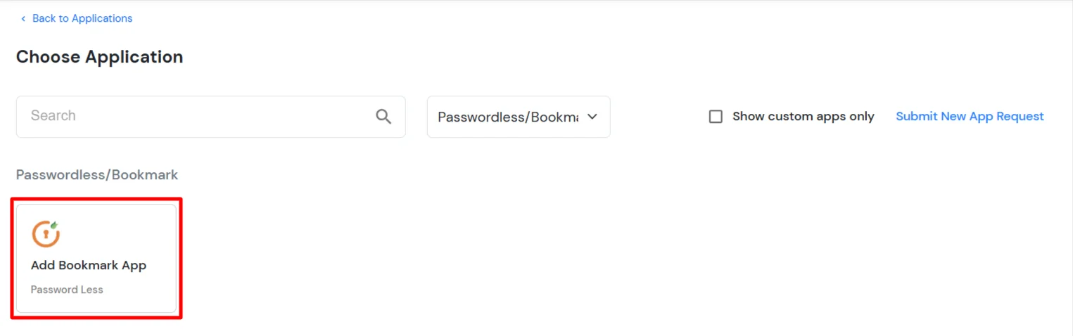 miniOrange Identity Platform Admin Handbook: Add Passwordless app