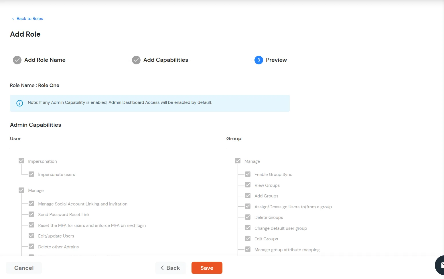miniOrange Identity Platform Admin Handbook: Add role