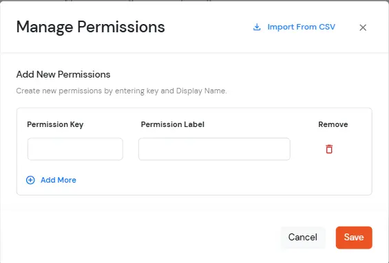Custom Provisioning App - Click Add New Permissions