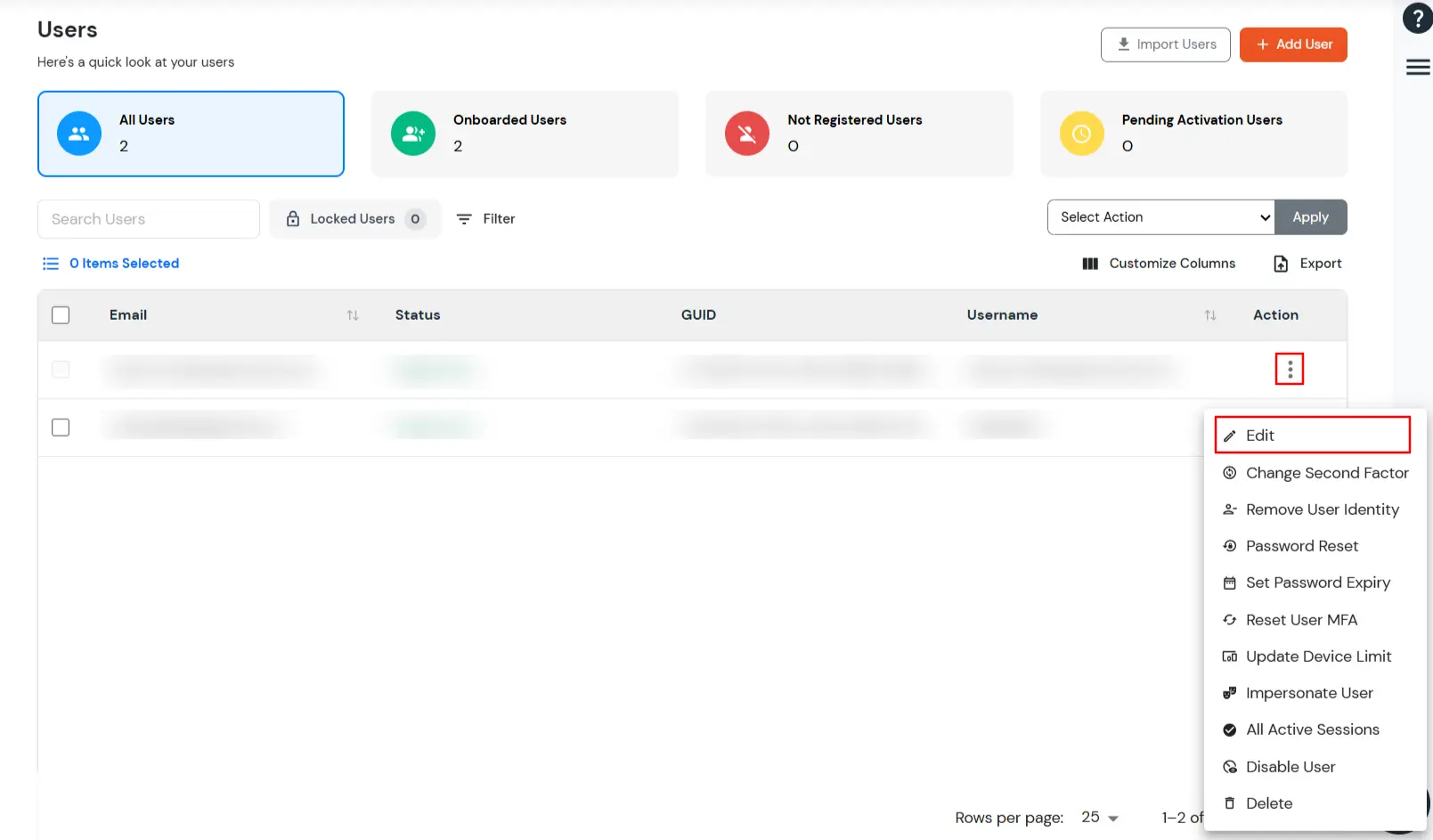 miniOrange Identity Platform Admin Handbook: Edit user