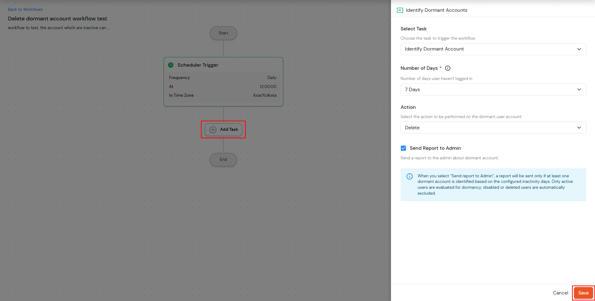 C-dormant Account Task in Admin Handbook